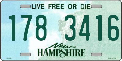 NH license plate 1783416