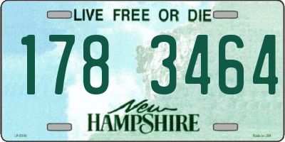 NH license plate 1783464