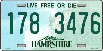 NH license plate 1783476