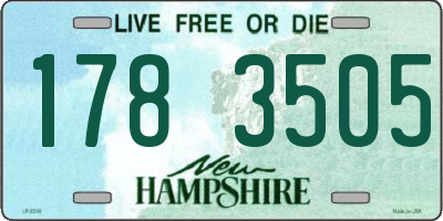 NH license plate 1783505