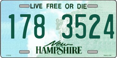 NH license plate 1783524
