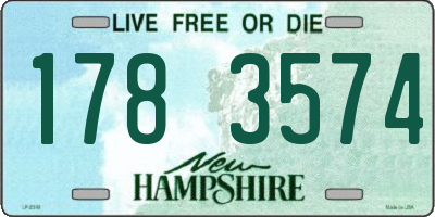 NH license plate 1783574