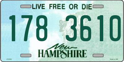 NH license plate 1783610