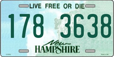 NH license plate 1783638
