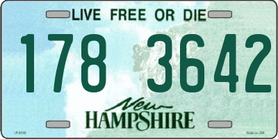 NH license plate 1783642