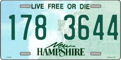 NH license plate 1783644