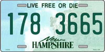 NH license plate 1783665