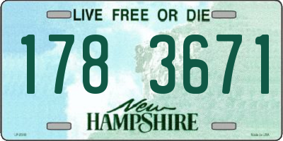 NH license plate 1783671
