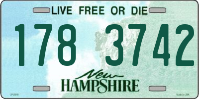 NH license plate 1783742