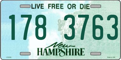 NH license plate 1783763