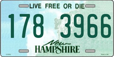 NH license plate 1783966