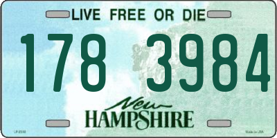 NH license plate 1783984