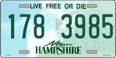 NH license plate 1783985