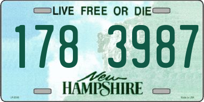 NH license plate 1783987