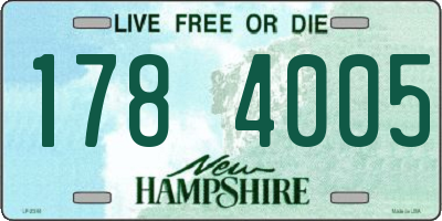 NH license plate 1784005