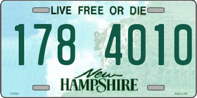 NH license plate 1784010