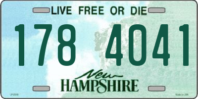 NH license plate 1784041