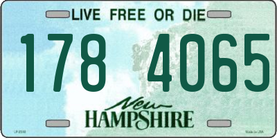NH license plate 1784065