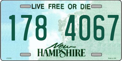 NH license plate 1784067