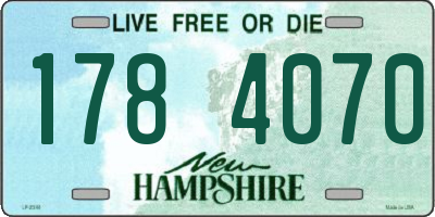 NH license plate 1784070