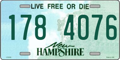 NH license plate 1784076