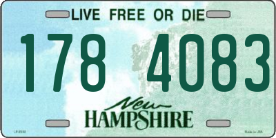 NH license plate 1784083