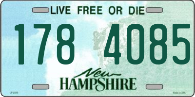 NH license plate 1784085