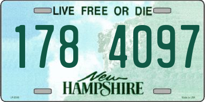 NH license plate 1784097