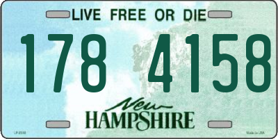 NH license plate 1784158