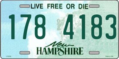 NH license plate 1784183