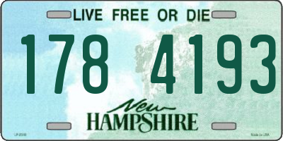NH license plate 1784193