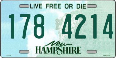 NH license plate 1784214