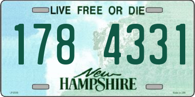NH license plate 1784331