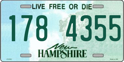 NH license plate 1784355