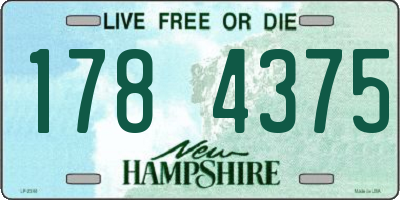 NH license plate 1784375