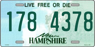 NH license plate 1784378