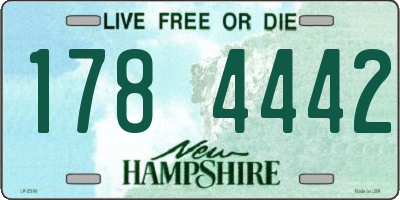 NH license plate 1784442