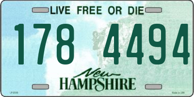 NH license plate 1784494