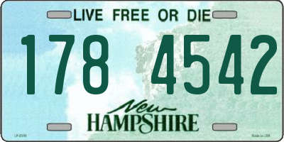 NH license plate 1784542