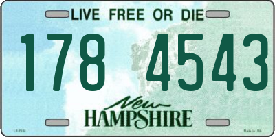 NH license plate 1784543