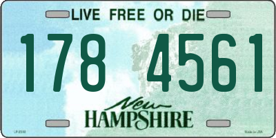 NH license plate 1784561