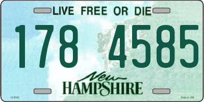NH license plate 1784585