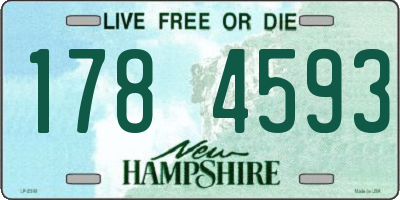 NH license plate 1784593