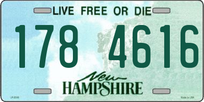 NH license plate 1784616