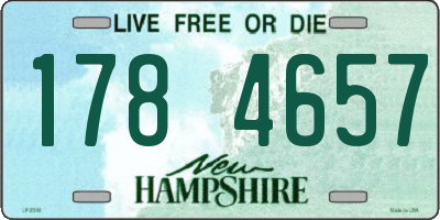 NH license plate 1784657