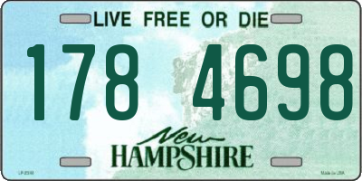 NH license plate 1784698