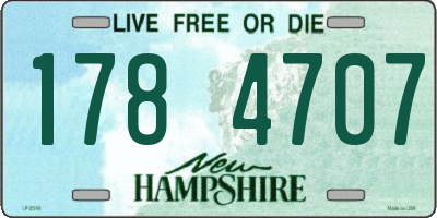 NH license plate 1784707