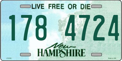 NH license plate 1784724