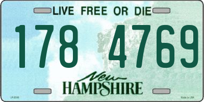 NH license plate 1784769