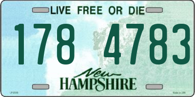 NH license plate 1784783
